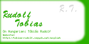 rudolf tobias business card